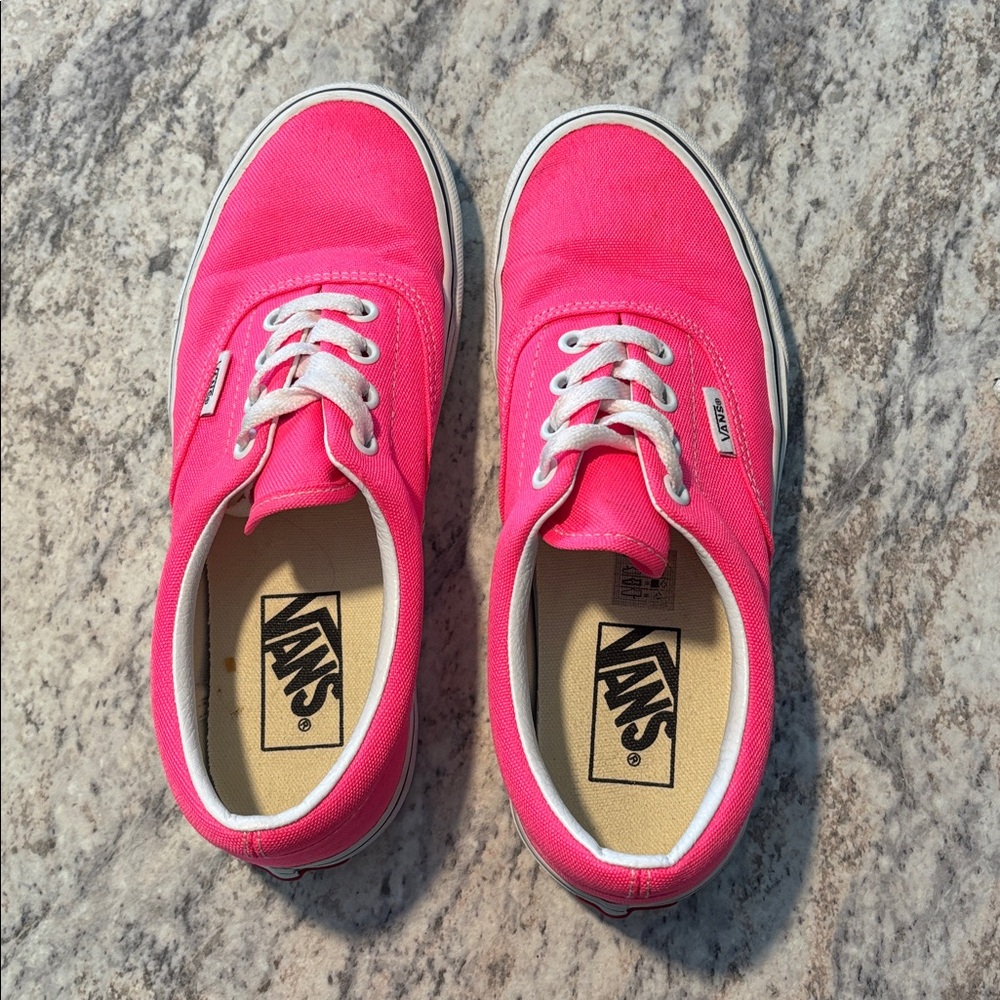 Vans Neon Pink Canvas Shoes